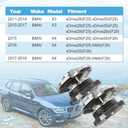 500027H 33406787015 2PCS Rear Left & Right Wheel Hub Bearing Assembly Compatible with BMW X3 2011-2017, X4 2015-2018 Replace# 33406867815