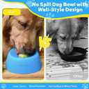 Yipetor Slow Feeder Dog Bowls for Liquid Treat, Enrichment Ball-Roll Bone Broth Dog Lick Bowl, 3/4 Cup Yogurt Pup Lick Toy for Large Medium Small Breeds Dietary Supplement/Post-op Nutrition