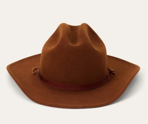 Western Cowboy Hat for Women: Wide Brimmed for Cowgirl - 2 Decorative Band for Men - Felt Hats for Party/Festival, M