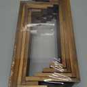 Large Wooden Tiered Riser Stand for Vendor Booth Events, Stackable Cupcake & Dessert Display, Farmhouse Decor Table Set, Food Display Items for Party (12-11.2-10.4-9.6IN), 2 Set