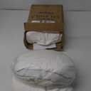 Goose Down Bed Pillows Queen Size Set of 2 (White), Hotel Collection Pillows for Sleeping, Gusseted Pillow for Side, Back, or Stomach Sleepers, 20" x 30"