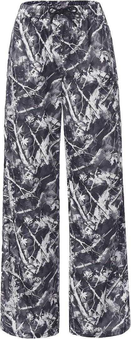 EXARUS Girls Sweatpants Wide Leg Baggy Track Sweat Pants Elastic Waist Drawstring Cute Loose with Pockets for Teen 8-14Y (Gray)