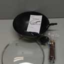 10 Inch Carbon Steel Wok For Electric, Induction and Gas Stoves (Lid and User Guide Video Included)