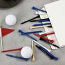 Deekin 90 PCS Christmas Dad Golf Gifts for Men, 3-1/4 inch Funny Wooden Golf Tees with Warm Words and Kraft Box, Golfing Gifts Presents for Dad Grandpa Grandfather (Multicolor)