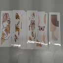 Peacoblue 30pcs UV DTF Bookmarks Transfer Stickers Wraps Bohemian Minimalism for Women Men Reading, Waterproof Bookmarkers Decal(No Blank Bookmarks) for Acrylic Plastic Metal Blank Bookmark