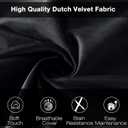 EDUJIN Large Bean Bag Chair, Memory Foam Bean Bag Chairs for Adults with Filler Included, Ultra Soft Dutch Velvet Fabric, Bean Bag for Living Room - 6 Foot, Black