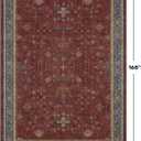 Hazo Haus Moroccan Big Rugs for Living Room - Dark Red 10x14 Area Rug for Large Bedroom, Dining Room, Washable Lightweight Low Pile Foldable Oriental Burgendy Home Dcor