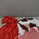 fun shack Red Riding Hood Costume for Girls - Classic Fairy Tale Outfit for Dress Up, Parties, and Halloween Events (Medium)