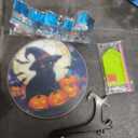 Bimkole Cats Diamond Art Hanging Kit for Adult, DIY 5D Diamond Art Halloween Window Pendant, Acrylic Crystal Art Hanging Ornament Home Wall Garden Front Door Sign Outdoor Decor 7.8x7.8 Inch