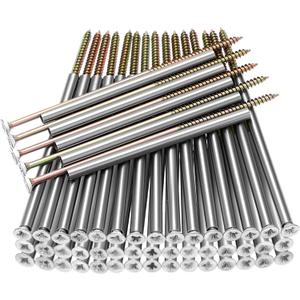 10 Pcs 7'' Gutter Screws with Metal Ferrule Durable Gutters Nails and Spikes Easy-to-Install Secure Gutter Fasteners for Sagging Gutters and Maintenance (White)