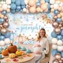 178 pcs Pumpkin Baby Shower Decorations Blue Balloons Set Fall Pumpkin Party for Boys A Sweet Little Pumpkin is On the Way Autumn Baby Shower Boy Garland Arch Kit