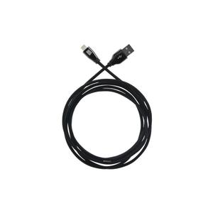 Zgear DC-APP8PMB6M-BC Cable, Nylon Fiber, Black/Chrome, 6 ft L