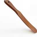 FAAY Handmade Teak Spurtle for Sourdough Starter  Wooden Stirring Stick & Mixing Tool for Deep Jars | Nonstick-Safe, Finished with Coconut Cooking Oil, Crafted in Thailand