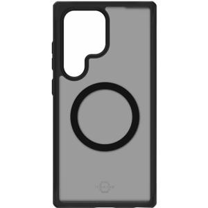 ITSKINS Hybrid R // Frost High Impact Matte Case for Samsung Galaxy S24 Ultra, Compatible with MagSafe, Protective Military Shockproof Cover, Slim Phone Case - Black
