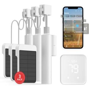 SwitchBot Blind Tilt Automatic Blind Opener 3-Pack & Hub 2- Smart Motorized Blinds with Bluetooth/IR Remote Control, WiFi Thermometer Hygrometer, Light Sensor, Work with Alexa, Google Home, HomeKit