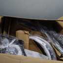 Youhauchair Bar Stools Set of 2, Swivel Counter Height Barstools with Back, Adjustable Faux PU Leather Bar Chairs, Modern Armless Kitchen Island Stool, Brown