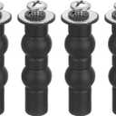 uxcell 4Pcs Toilet Seat Hinge Screw, Stainless Steel Universal Toilet Seat Screws Expanding Rubber Bolt with 0.79" Gasket for Toilet Seat Replacement Parts