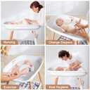 Beberoad Love Baby Changing Table Adjustable Height Nursery Changing Station with Soft Pad, Organizer & Large Storage Shelves Diper Table for Newborns & Infants (White)