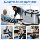 CUEME 20 QT Ice Machine for Knee After Surgery, Programmable Timer Cold Therapy Machine, Knee Replacement Recovery System, Cryotherapy Pain Relief Pad for Shoulder, Hip, Ankle & Foot