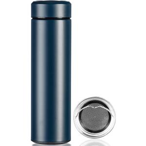 PARACITY Insulated Water Bottle,17 oz Stainless Steel Thermo, Double Wall Vacuum Water Bottle, Metal Water Bottle Keeps Hot for 12 Hrs, Cold for 24 Hrs, for Coffee, Drinks (Blue)