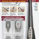 Contour Scraper Long Neck Metal Shaft, Heat Gun Safe with 6 Stainless Steel Blades