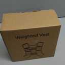 Weighted Vest, 8lb Weight Vest with Two Adjustment Straps for Men Women, Weight Vests with Reflective Stripe for Strength Training, Running, Jogging, Walking (Black) 8LB