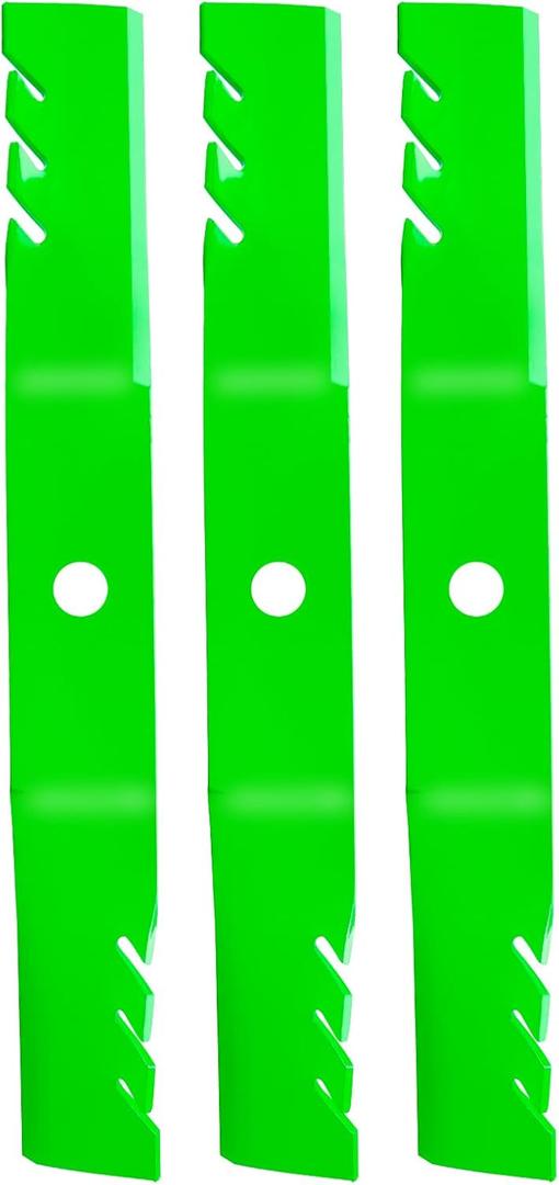 TCU15881 Mulching Mower Blade Fit for John Dee re 60 inch Mower 667 737 757 4010 1023E 1025R Replace M128485 M131958 M144196 M163983(3 Pack)