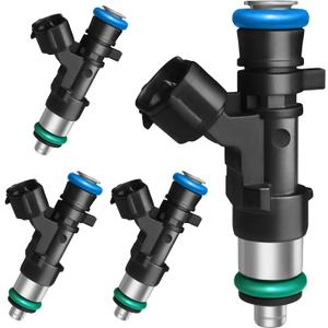 Fuel Injectors Fits For: Nissan Altima/Sentra/Rogue/Rogue Select L4 2.5L 2007-2015, 0280158130(4 Pcs), Black