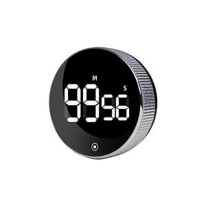 Digital Kitchen Timers, Visual timers Large LED Display Magnetic Countdown Countup Timer for Classroom Cooking Fitness Baking Studying Teaching, Easy for Kids and Seniors Silver