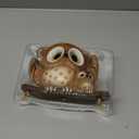 Swing Owl Hanging Planters for Indoor Plants, Cute Small Succulent Pots with Drainage Hole, Unique Resin Plant Hangers Outdoor, Hanging Plant Holder for String Of Pearls, Gift Ideas for Mother