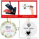 Sublimation Ornaments Bulk Ceramic Discs White Round Porcelain Personalized Ceramic Discs for Heat Press Printing - Ideal Xmas Tree Decorations & Craft Blanks (20 PCS)