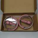 2 Pack 40 oz Tumbler Flip Straw Lid Replacement fit for Stanley Quencher, Leak-Proof Splash Resistant Tumbler Lids with Handle,Reusable Tumbler Cover for Stanley Cup (Light Pink)