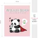 weigelia Mom is Charging Blanket - Pink Soft Fleece Throw Blanket Gift for Mom, Cozy Throw for Women, Couch Blanket for Christmas, Birthday, Mothers Day, 50"x60"