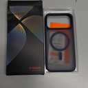 TORRAS Stronger Magnetic & Shockproof for iPhone 17 Pro Max Case, Fit for MagSafe, Military Grade Drop Protection, Camera Control, DIY Button, Slim for iPhone 17 Pro Max Case Translucent Deep Blue