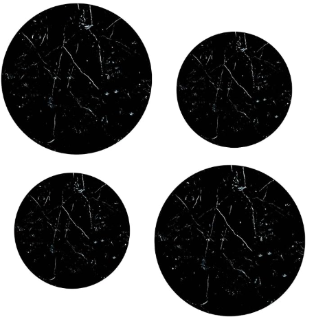 Electric Stove Burner Covers Range Top For Expanding Counter Space Stovetop Decor (Black Marble)