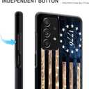 DAIZAG Compatible with Samsung Galaxy A23 Case,All-Round Protection Shockproof Anti-Scratches TPU Cover,Cases for Man Woman-1776 Vintage USA Flag Wood American Flag