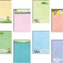 Eaasty 8 Pack Funny Memo Notepads Funny Golf Gifts Golf Notebook Sticky Note to Do List for Office Supplies, 8 Styles(Classic Style)