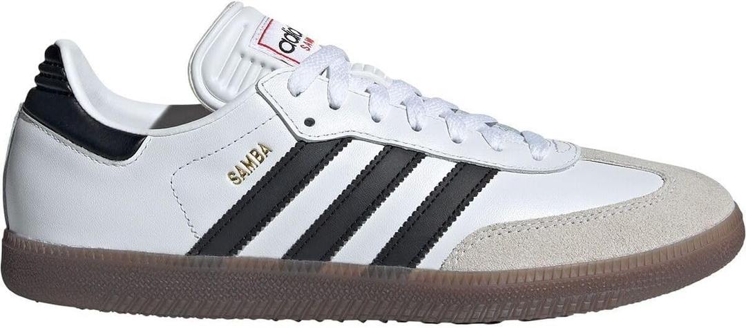 adidas Unisex-Adult Samba Indoor Sneaker (9 Women/8 Men, White/Black/Vivid Red)
