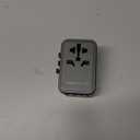 MOMAX 6-in-1 Universal Travel Adapter, GaN 70W International Power Adapter, 3 USB-C PD Fast Charging & 2 USB-A QC, 1 AC, All-in-one International Plug Adapter for Travel European UK AUS JP