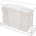 Clear Paper Towel Dispenser Countertop or Wall Mount,Acrylic Bathroom Paper Towel Holder,Guest Towel Napkin Holder for Kitchen,Multifold C-Fold, Z-Fold,Trifold,Folded Paper Hand Towel Dispenser