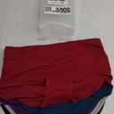 ANNYISON Womens Underwear, Soft Cotton High Waist Breathable Solid Color Briefs Panties for Women (Large, 5 Pack in 5 Drak Colors)