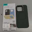 ESR for iPhone 16 Pro Max Case, Silicone Case with Stand, Compatible with MagSafe, Built-in Camera Stash Stand, Magnetic Phone Case for iPhone 16 Pro Max, Cloud Series, Green