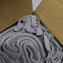 Biscaynebay Wrap Around Bed Skirts with Split Corners for Full Beds 14" Drop, Silver Grey Elastic Dust Ruffles Adjustable Easy Fit Wrinkle & Fade Resistant Silky Luxurious Fabric Machine Washable