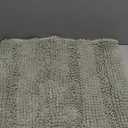 H.VERSAILTEX Bath Rugs for Bathroom Non Slip Bath Mats Extra Thick Chenille Striped Rug 20" x 32" Absorbent Non Skid Fluffy Soft Shaggy Washable Dry Fast Plush Mat for Indoor, Bath Room, Tub - Sage