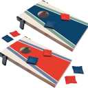 Amscan Cornhole Games Set - (1 Pack) - Includes 8 Colorful Bean Bags and 2 Sturdy Boards - Perfect for Outdoor Gatherings, Family Barbecues, Picnics, and Tailgates