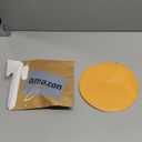 Mouse Pad, Round Mouse Pad, PU Mouse Pad, Leather Mouse Pad with Stitched Edge, Micro-Fiber Base with Non-Slip Waterproof Mouse Pad for Computers, Laptop, 9 x 9 Inch (Light Yellow)