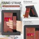 CoBak Stand Case for 7" Kindle Paperwhite 12th Gen 2024 and Kindle Colorsoft with Hand Strap - Compatible with iPhone MagSafe, for Samsung/Belkin/Anker Wireless Charging Pads, Durable, Auto Sleep Wake (*Vintage Brown)