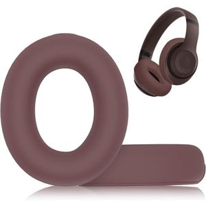 Adhiper Sweat Ear Covers for Beats Studio Pro Headphones, Silicone Case Accessories, Washable & Sweat Proof Ear Pads - Brown
