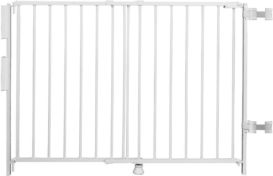 Regalo Top of Stairs Metal Pet Gate with Banister Kit, 2" L X 43" W X 30.5" H