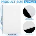 12 Pack 23.8" x 47.8" x 0.2" Fluorescent Light Covers Cuttable for Classroom Office Diffuser Panels for 2x4ft Drop Ceiling Light Durable Material Ceiling Light Cover Panels for Hospitals Home, 23.8x47.8in